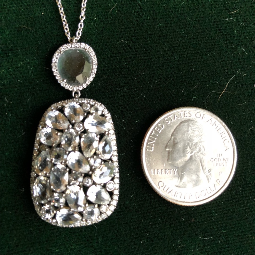 SOLD❌14k Meira T White Sapphire and Diamond neckla - Picture 8 of 8